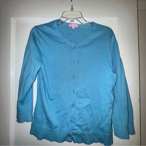 Lilly Pulitzer Blue Cardigan Sweater